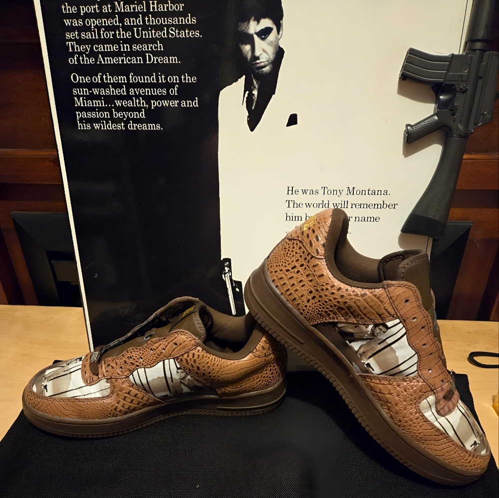 This is the Universal Studios Scarface shoe made for the movie. A very rare find